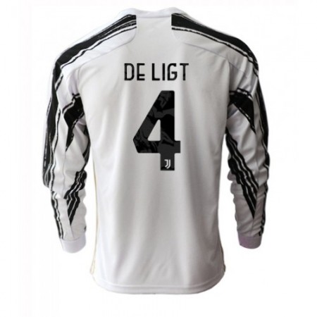 Billiga Fotbollströjor Juventus Matthijs de Ligt 4 Hemma tröja 2020/21 Långärmad